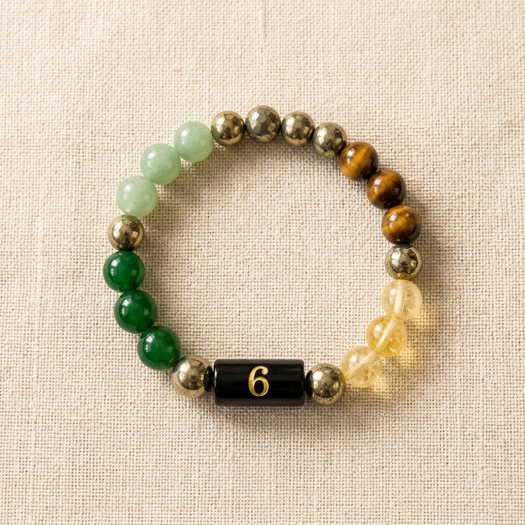 Mulank 6 Bracelet – Natural Crystal Numerology Jewellery – Good Habiitss