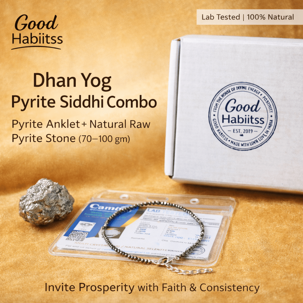 Dhan Yog Pyrite Siddhi Combo - GOOD HABITSS