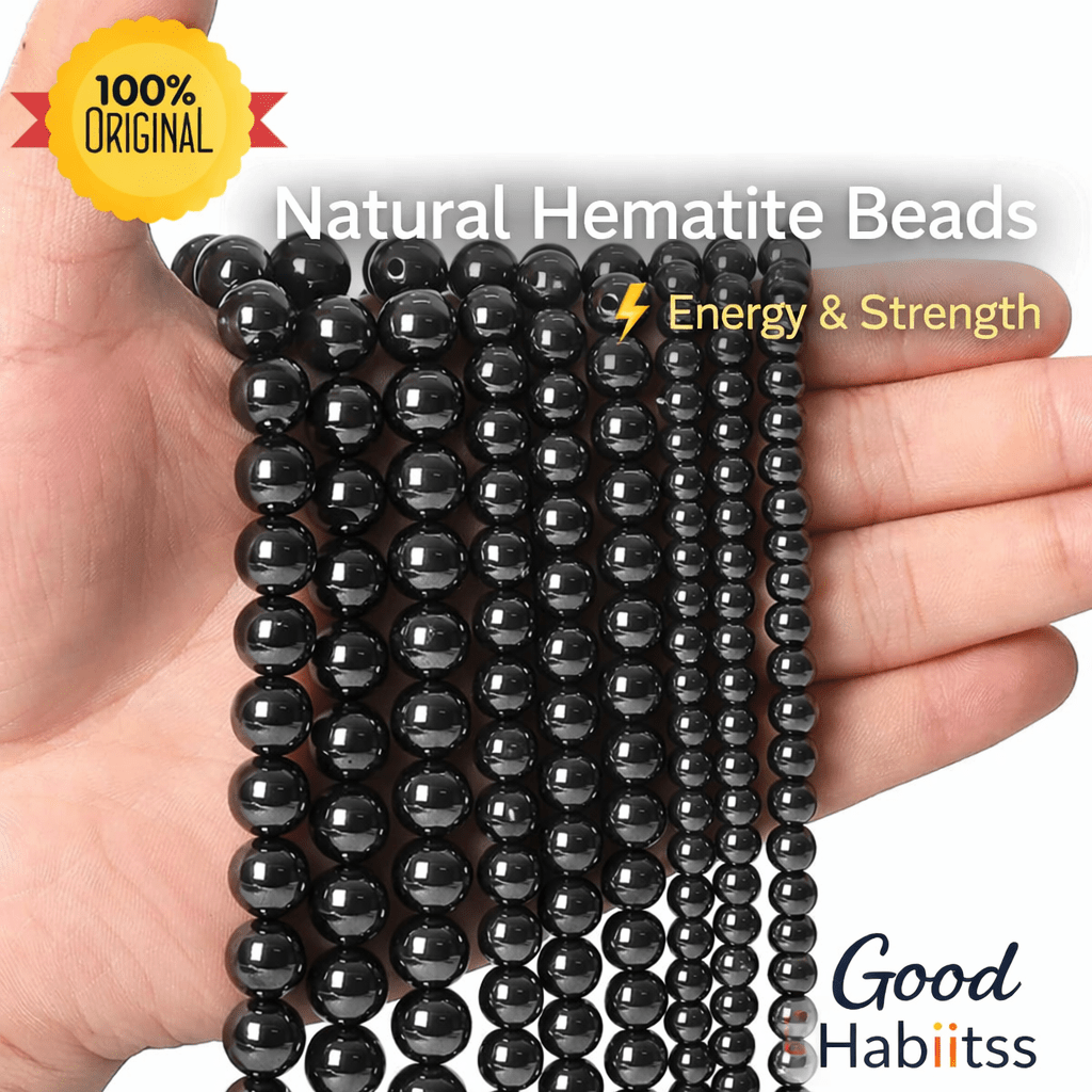 Hematite Beads String - GOOD HABITSS