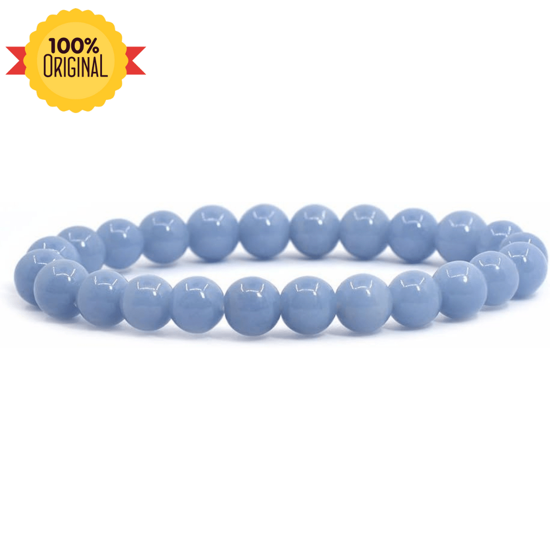 Natural Angelite Bracelet - GOOD HABITSS