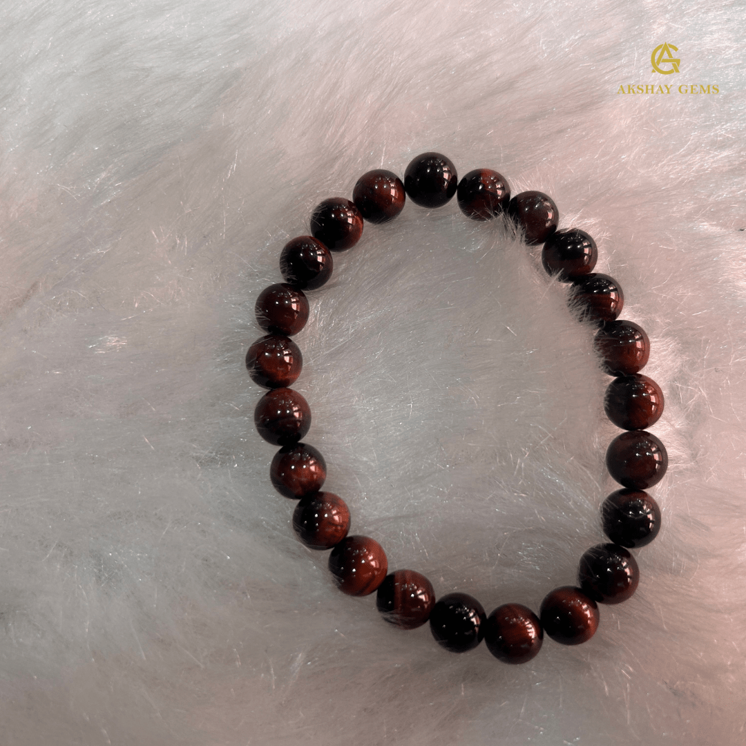 Natural Red Tiger Eye Bracelet - GOOD HABITSS