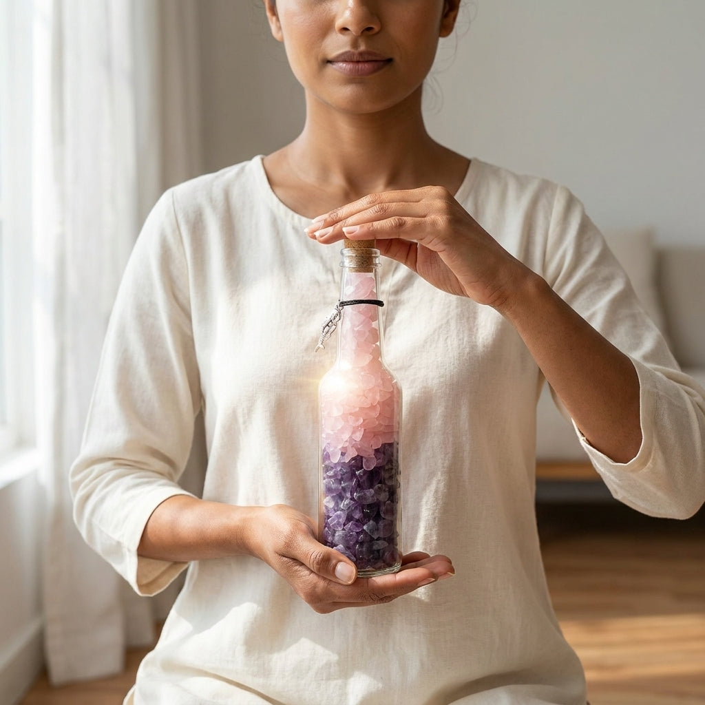 Love Attraction Crystal Energy Bottle