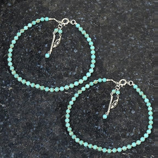 Turquoise Anklet - GOOD HABITSS