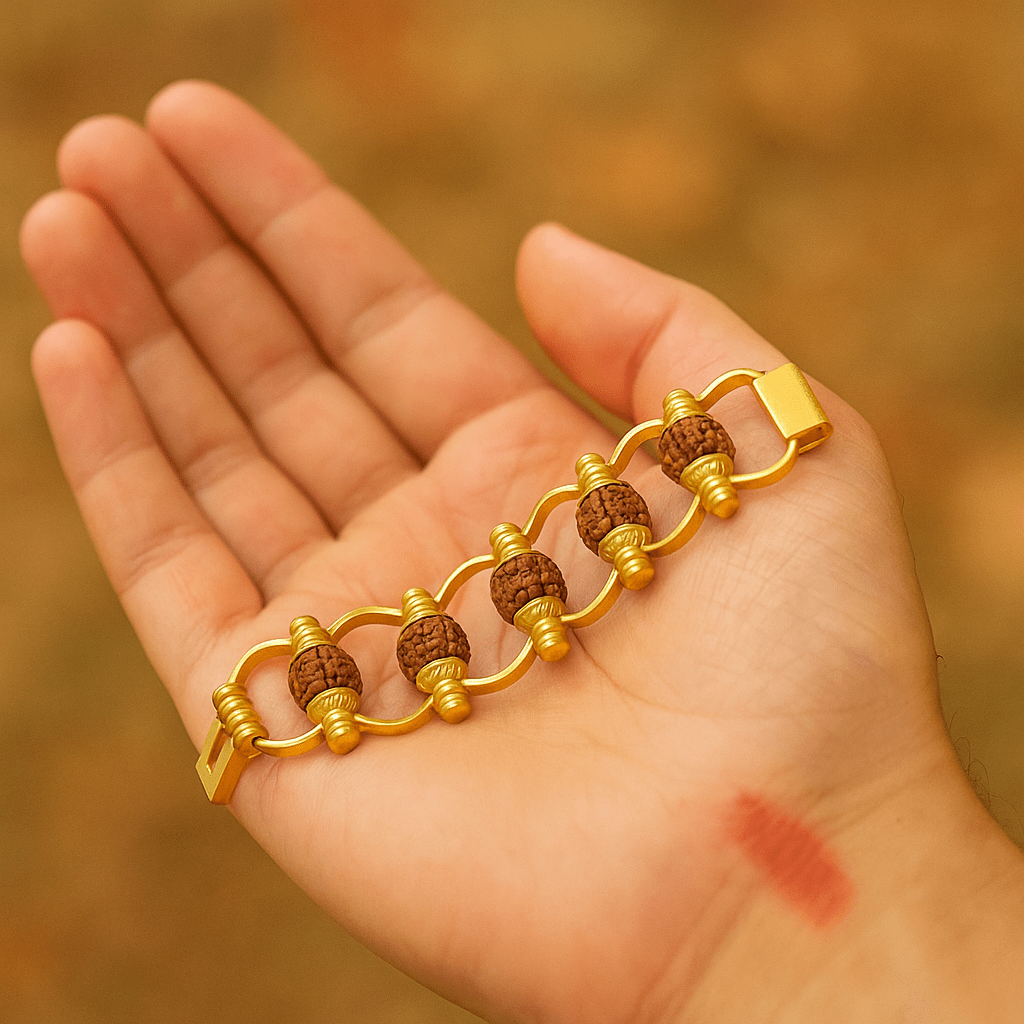 5 Mukhi Rudraksha Bracelet - GOOD HABITSS