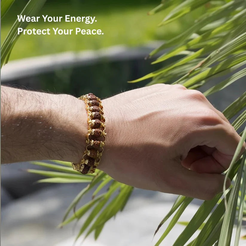 5 Mukhi Rudraksha Bracelet - GOOD HABITSS