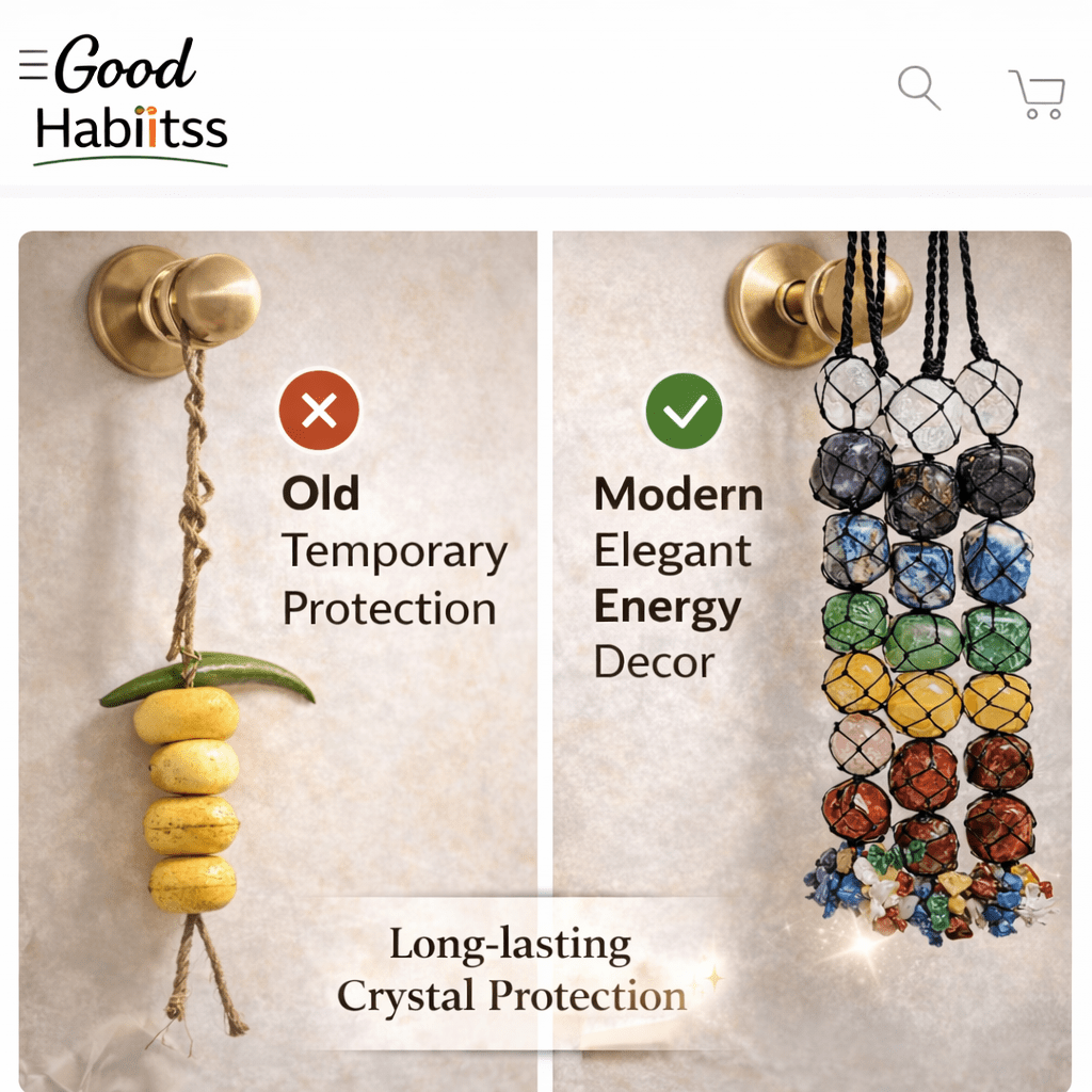 7 chakra hangers ! Replacement of Nibu Mirch - GOOD HABITSS