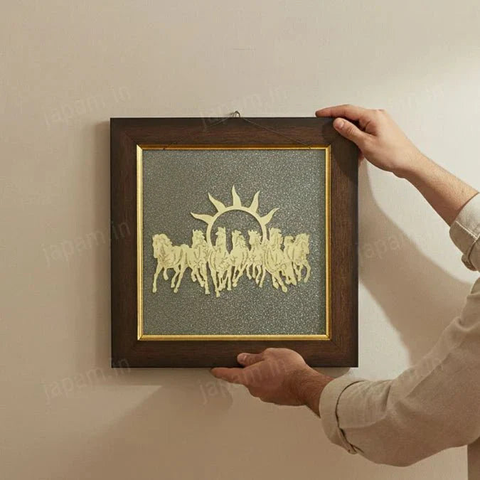 7 Horses Pyrite Frame (7x7) - GOOD HABITSS