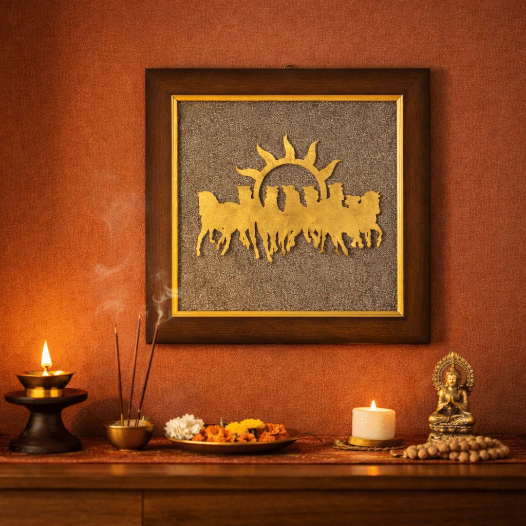 7 Horses Pyrite Frame (7x7) - GOOD HABITSS
