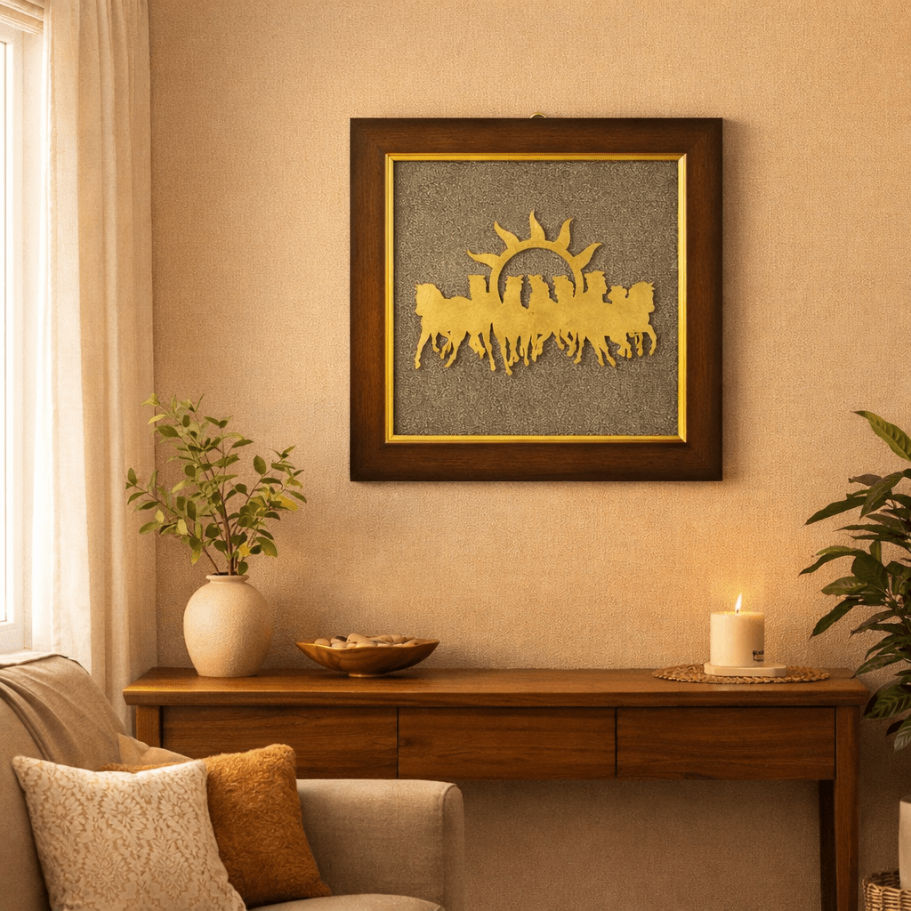 7 Horses Pyrite Frame (7x7) - GOOD HABITSS