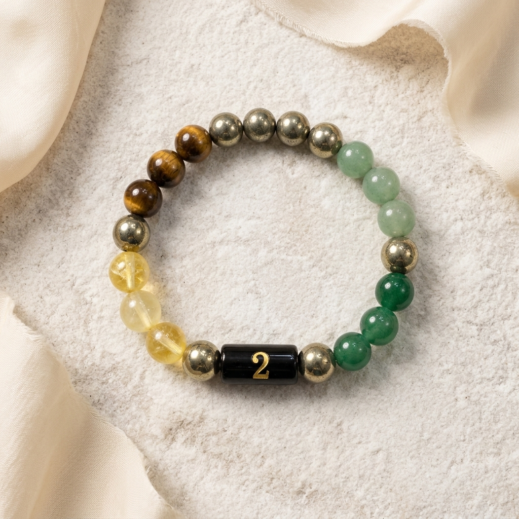 Mulank 2 Crystal Bracelet – Natural Gemstone Jewellery – Good Habiitss
