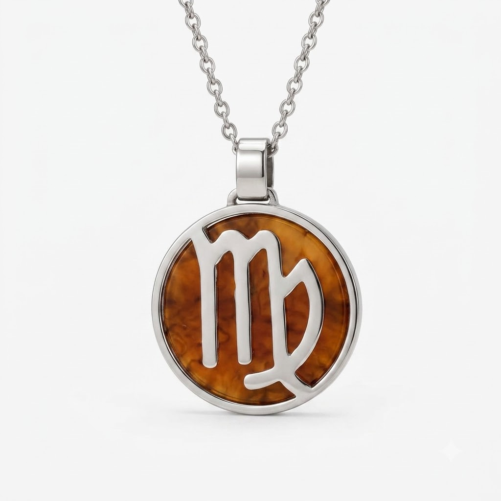 Virgo Zodiac Pendant – Crystal-Inspired Jewellery – Good Habiitss