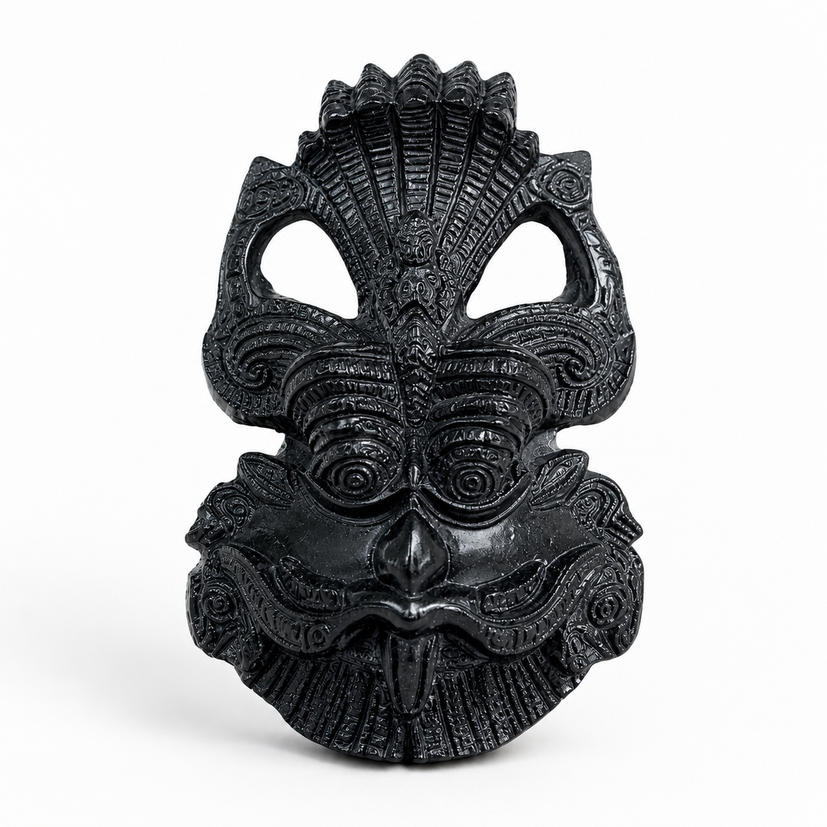 Black Tourmaline 3-Mukhi Inspired Decorative Idol – Good Habiitss