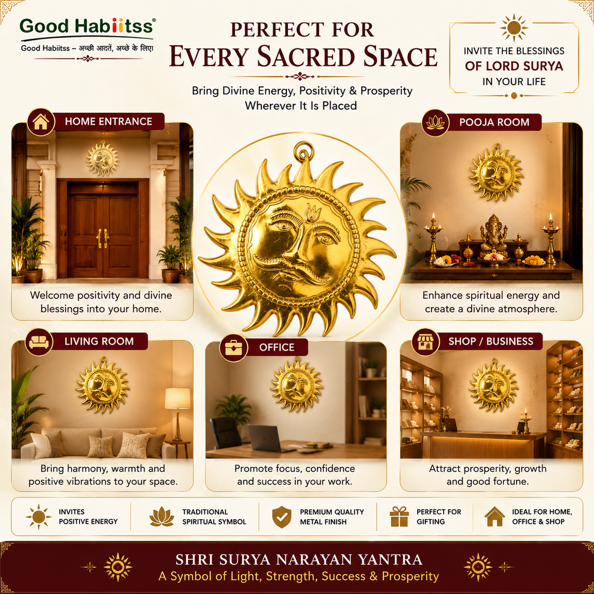 Shri Surya Narayan Yantra – Traditional Symbol Décor – Good Habiitss