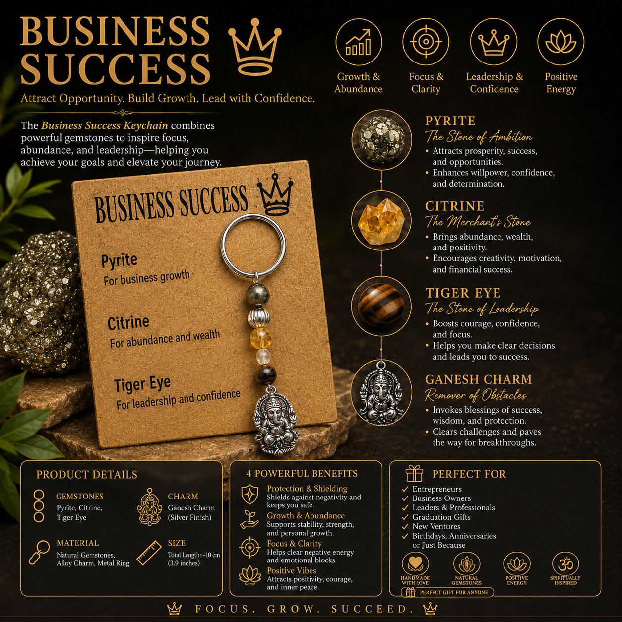 BUSINESS SUCCESS KEYCHAIN