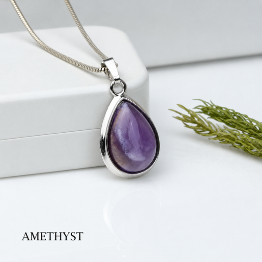 Amethyst Teardrop Pendant