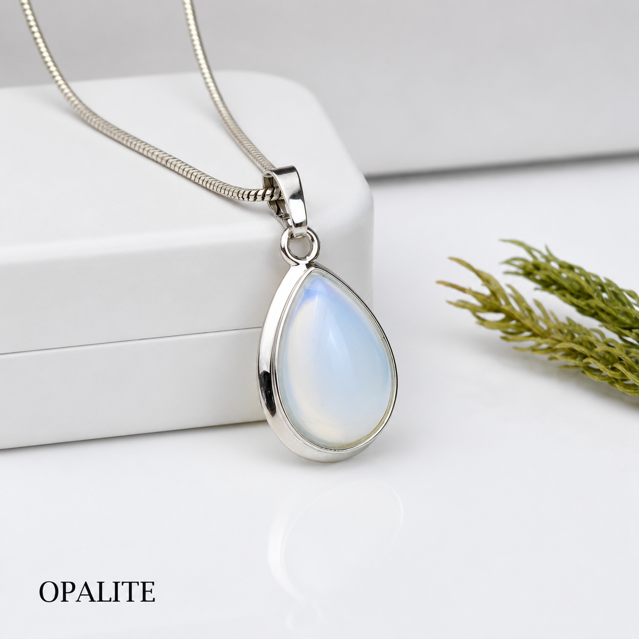 Opalite Teardrop Pendant