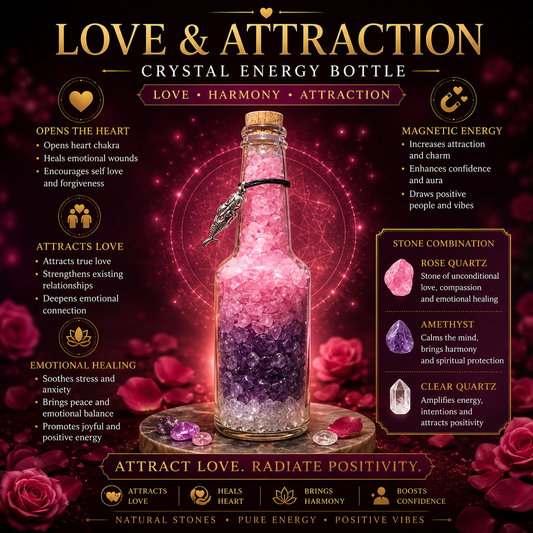 Love Attraction Crystal Energy Bottle