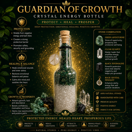 Guardian of Growth Crystal Energy Bottle