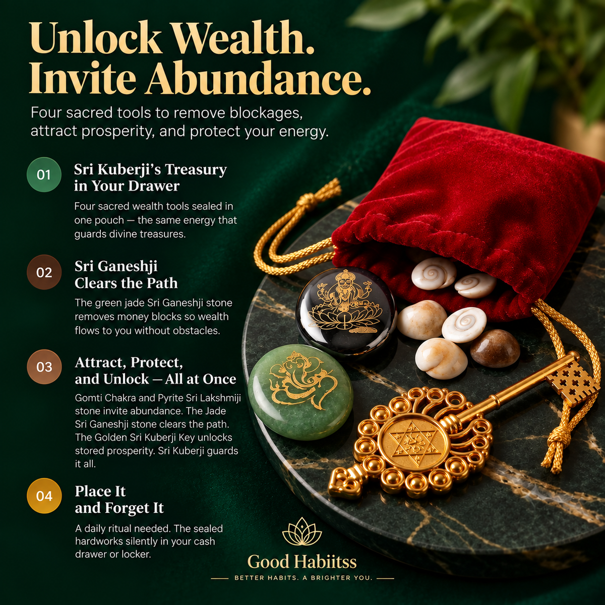 Sri Kuber Wealth & Abundance Symbolic Gift Kit – Good Habiitss