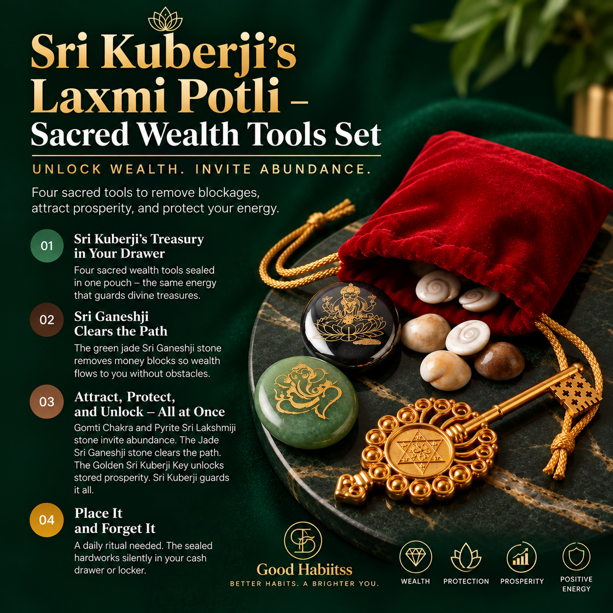 Sri Kuber Wealth & Abundance Symbolic Gift Kit – Good Habiitss