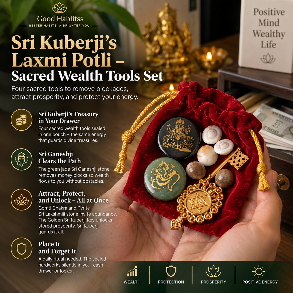 Sri Kuber Wealth & Abundance Symbolic Gift Kit – Good Habiitss