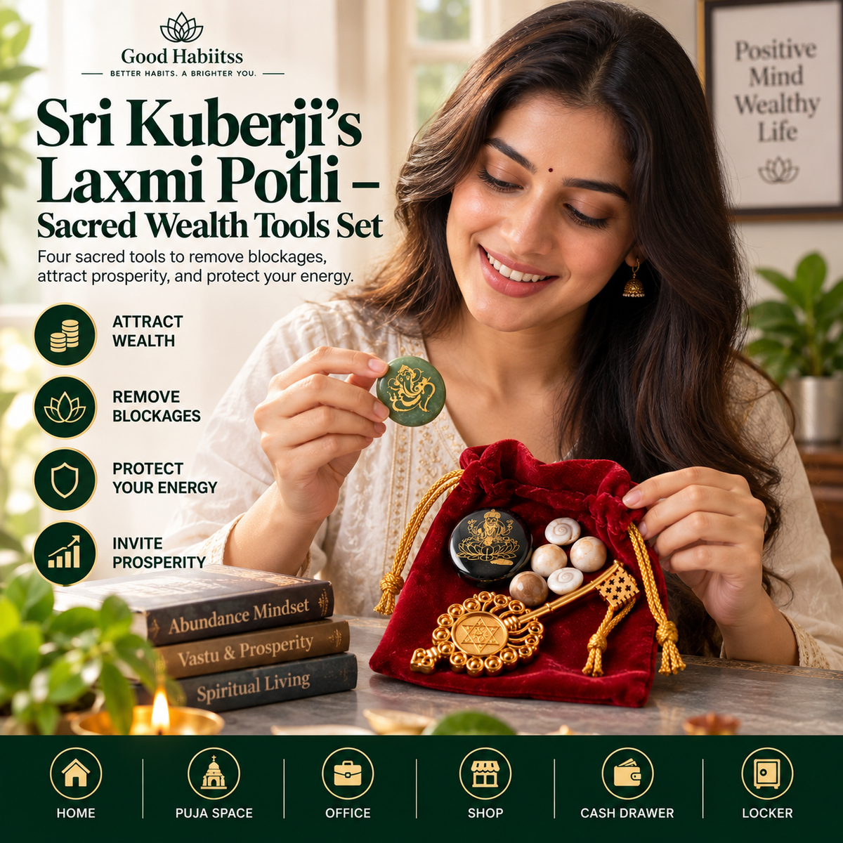 Sri Kuber Wealth & Abundance Symbolic Gift Kit – Good Habiitss