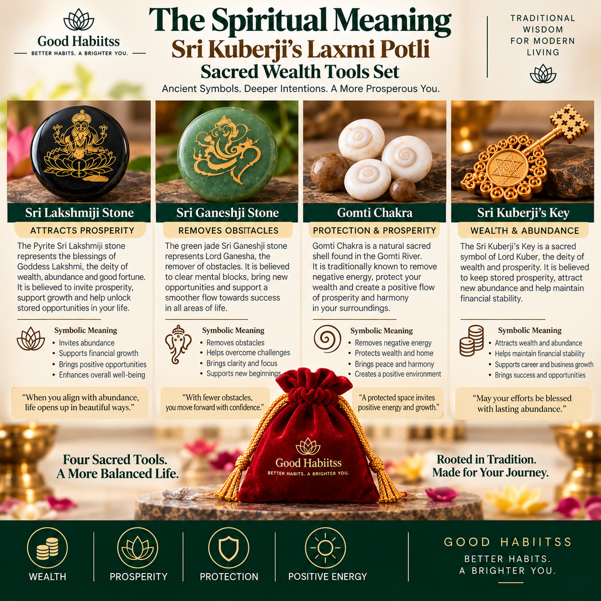 Sri Kuber Wealth & Abundance Symbolic Gift Kit – Good Habiitss