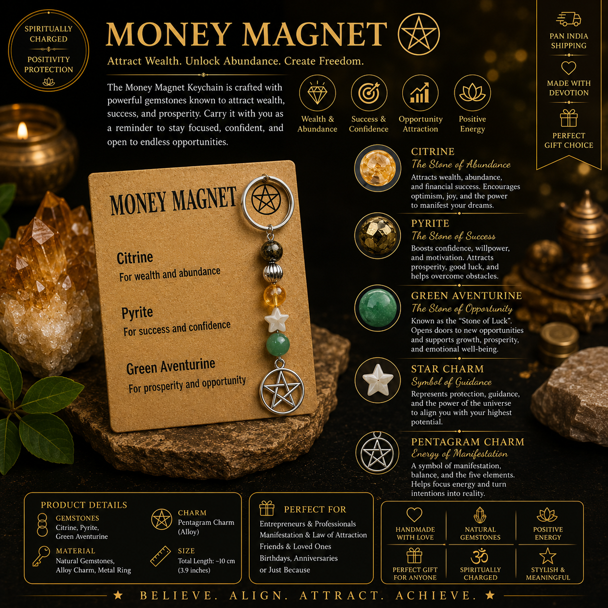 Money Magnet Keychain