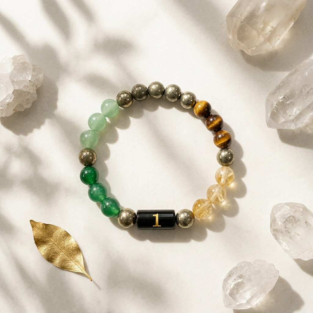 Mulank 1 Crystal Bracelet – Natural Gemstone Jewellery – Good Habiitss
