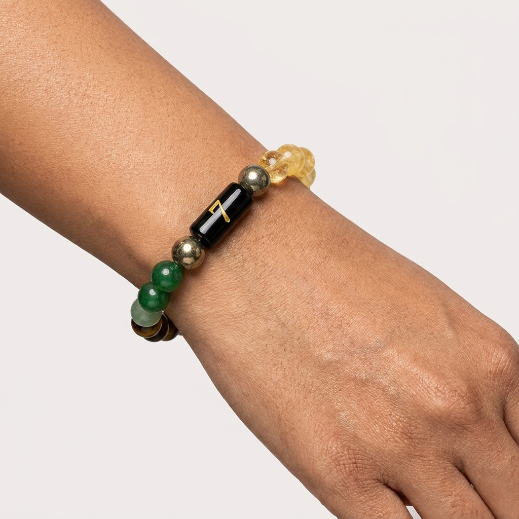 Mulank 7 Bracelet – Natural Crystal Numerology Jewellery – Good Habiitss