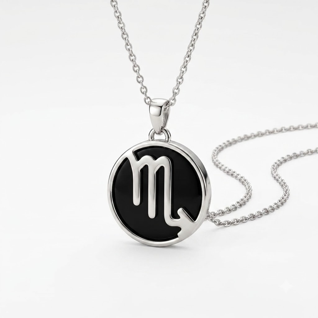 Scorpio Zodiac Pendant – Crystal-Inspired Necklace – Good Habiitss