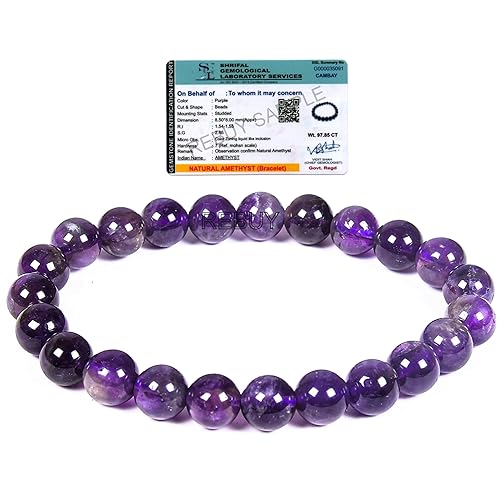 Amethyst Bracelet (8MM) - GOOD HABITSS