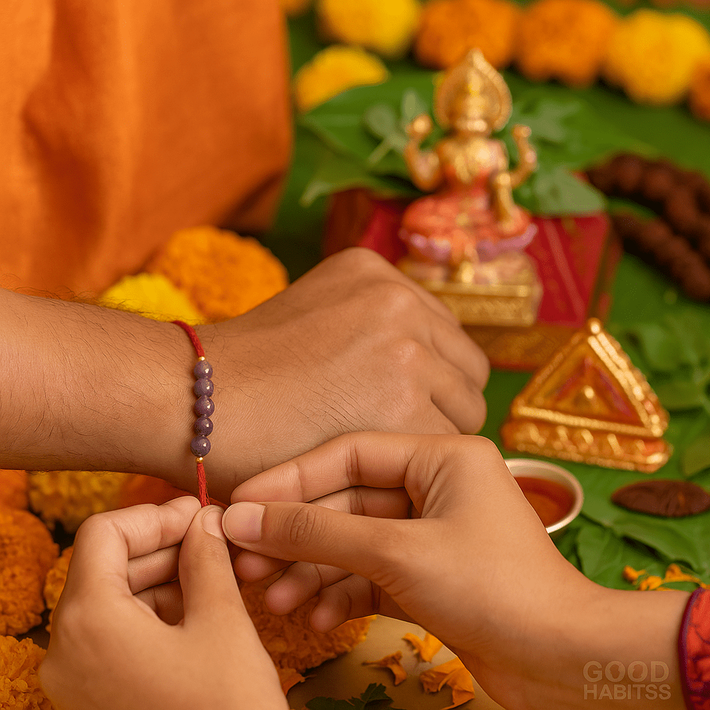 Amethyst Healing Rakhi - GOOD HABITSS