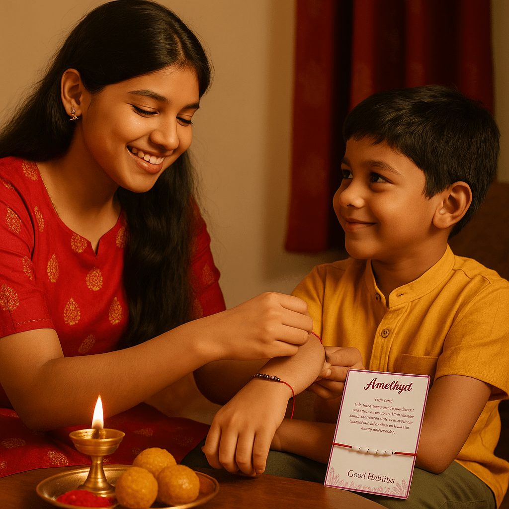 Amethyst Healing Rakhi - GOOD HABITSS