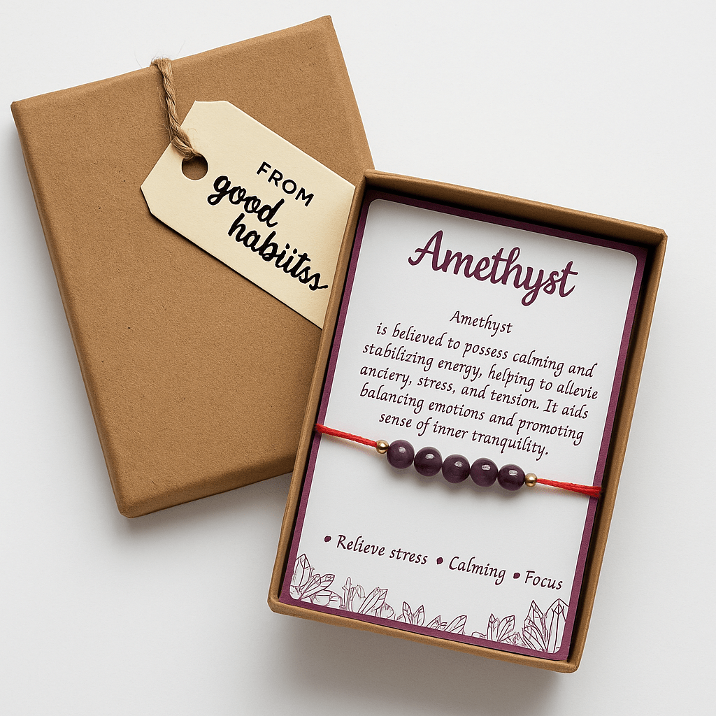 Amethyst Healing Rakhi - GOOD HABITSS