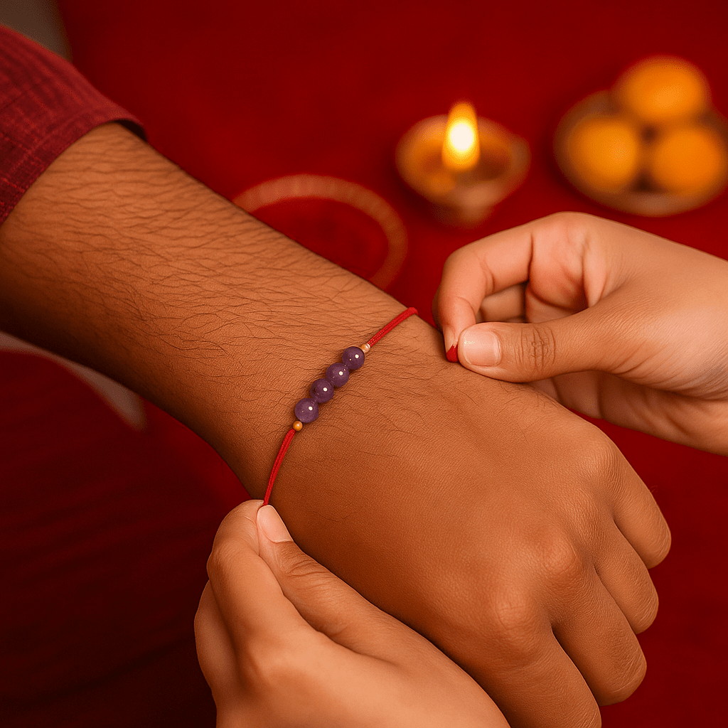 Amethyst Healing Rakhi - GOOD HABITSS