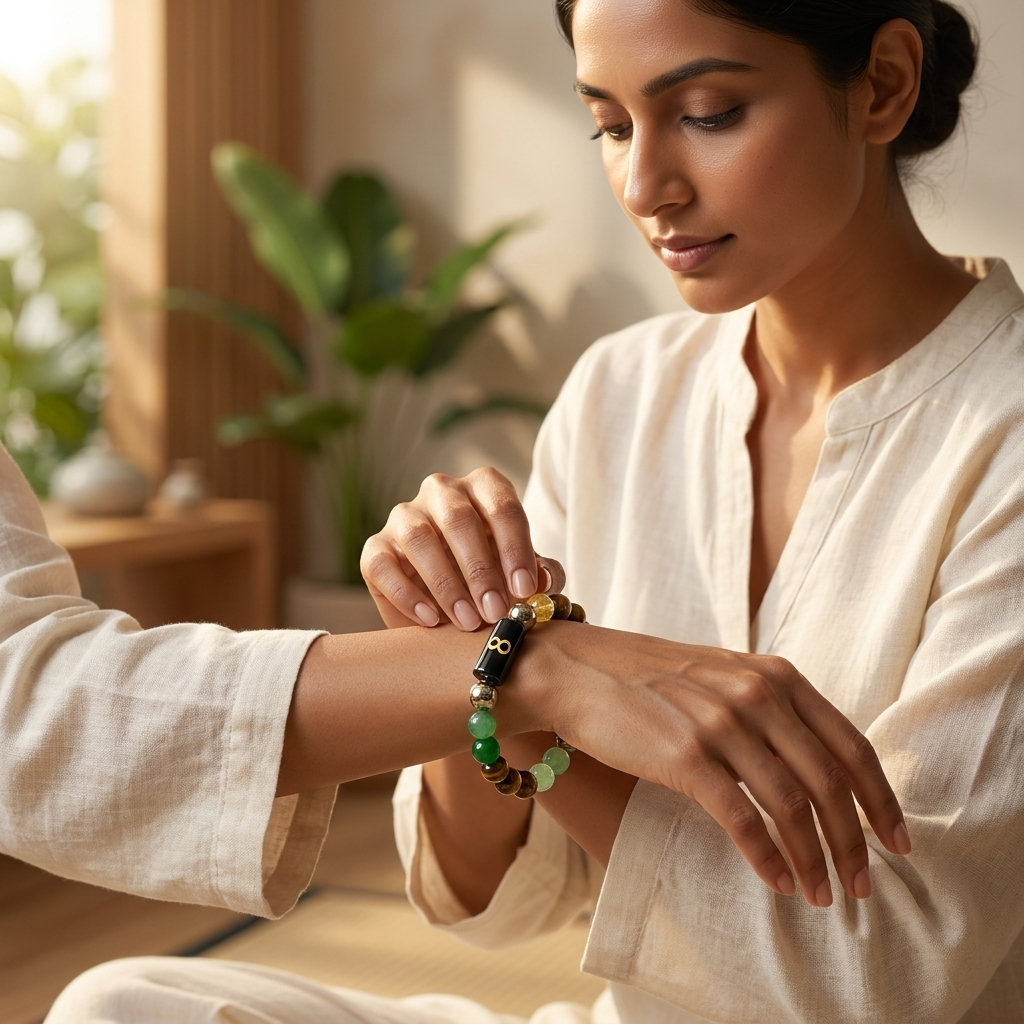 Mulank 8 Bracelet – Natural Crystal Numerology Jewellery – Good Habiitss
