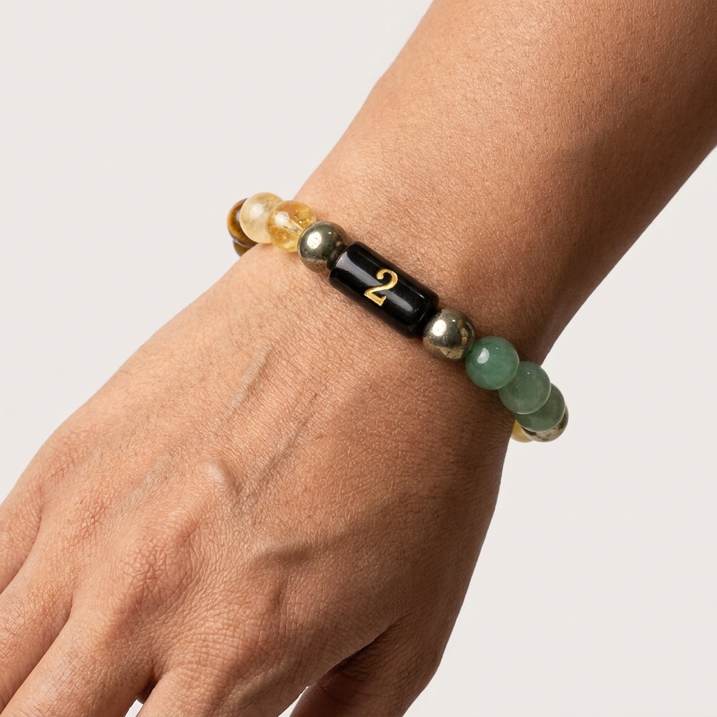 Mulank 2 Crystal Bracelet – Natural Gemstone Jewellery – Good Habiitss