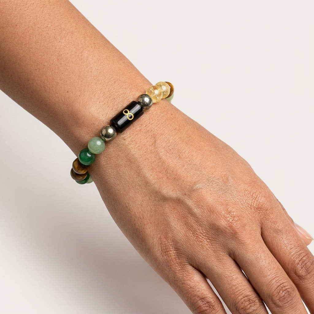 Mulank 8 Bracelet – Natural Crystal Numerology Jewellery – Good Habiitss
