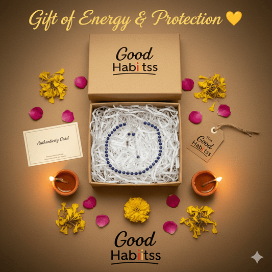Blue Lapis Lazuli Anklet - GOOD HABITSS