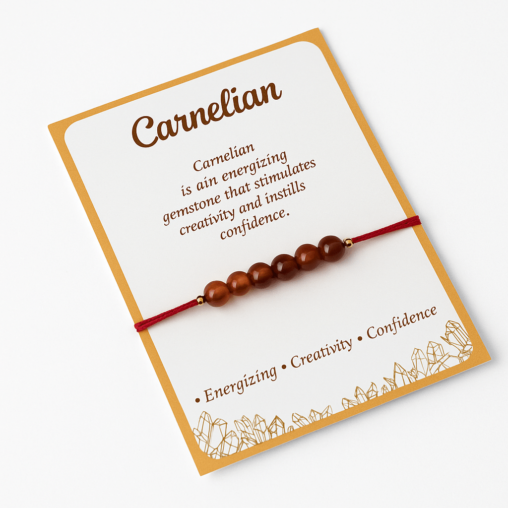 Carnelian Healing Crystal Rakhi - GOOD HABITSS