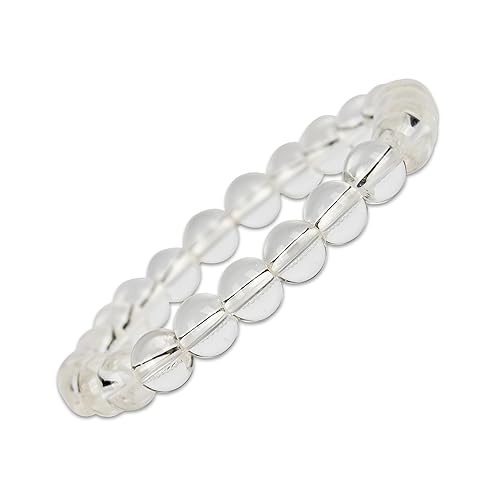 Clear Quartz Bracelet (8 MM) - GOOD HABITSS
