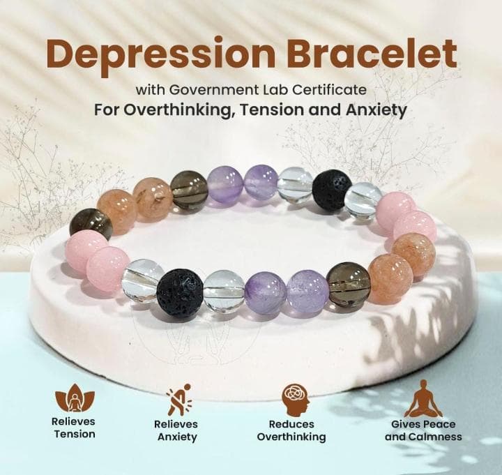 Depression Healing Bracelet (8 MM) - GOOD HABITSS