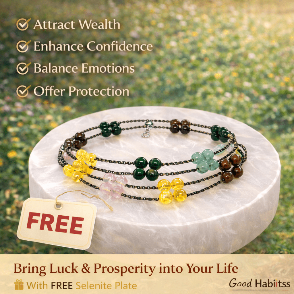 Dhan Yog Bracelet for Women + FREE Selenite Plate - GOOD HABITSS