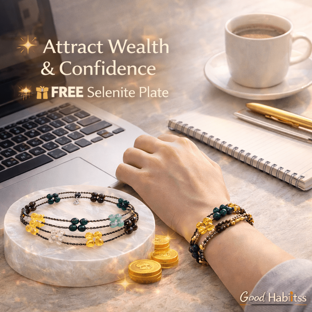 Dhan Yog Bracelet for Women + FREE Selenite Plate - GOOD HABITSS