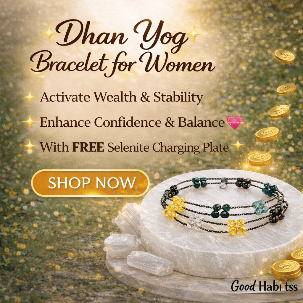 Dhan Yog Bracelet for Women + FREE Selenite Plate - GOOD HABITSS