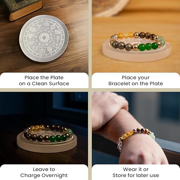 Dhan Yog Bracelet I FREE Selenite Charging Plate I Certificate of Authenticity - GOOD HABITSS
