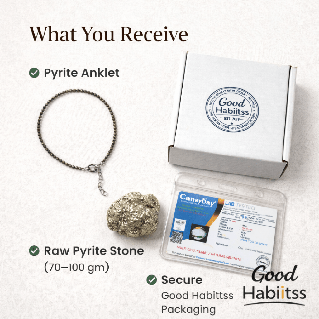 Dhan Yog Pyrite Siddhi Combo - GOOD HABITSS