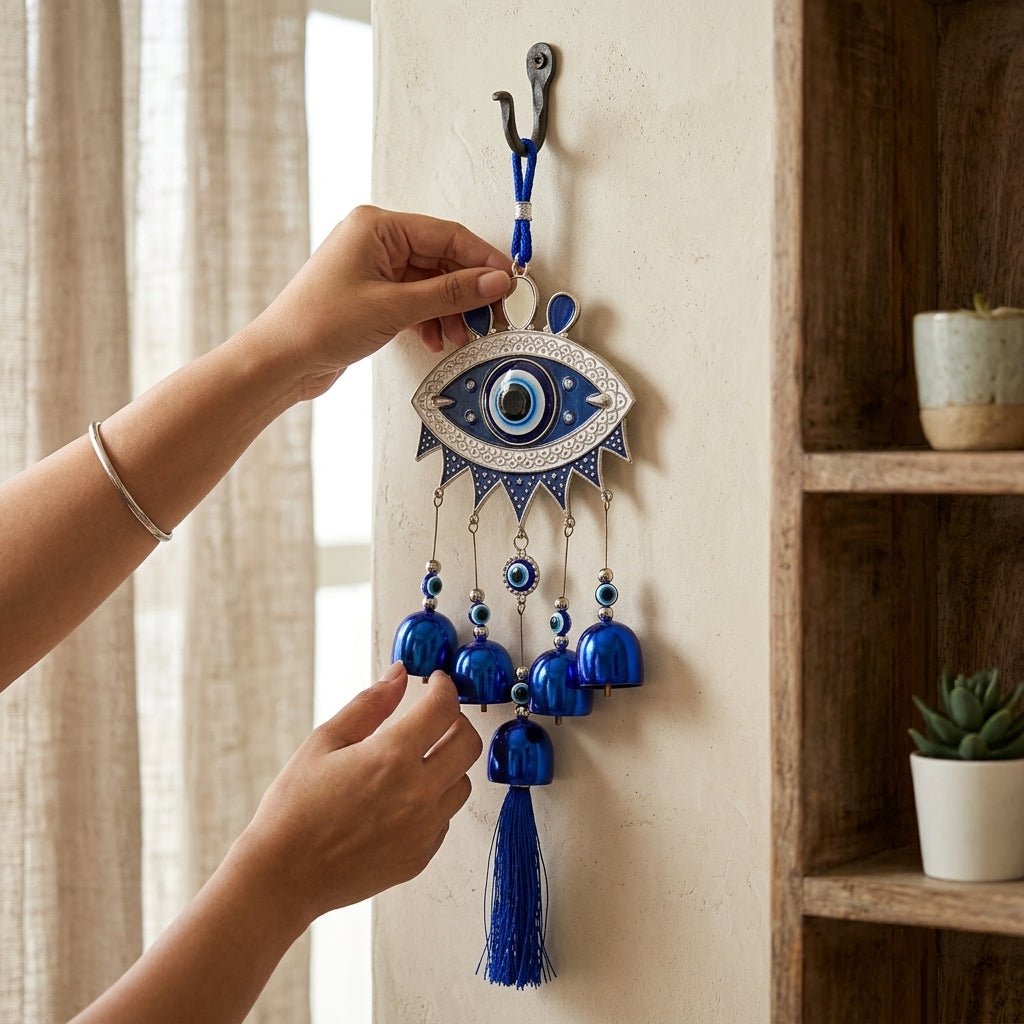 Evil Eye Wind Chime for Positive Energy & Peaceful Ambiance - GOOD HABITSS