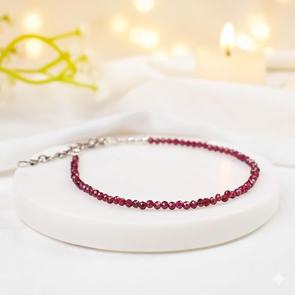 Garnet Anklet - GOOD HABITSS